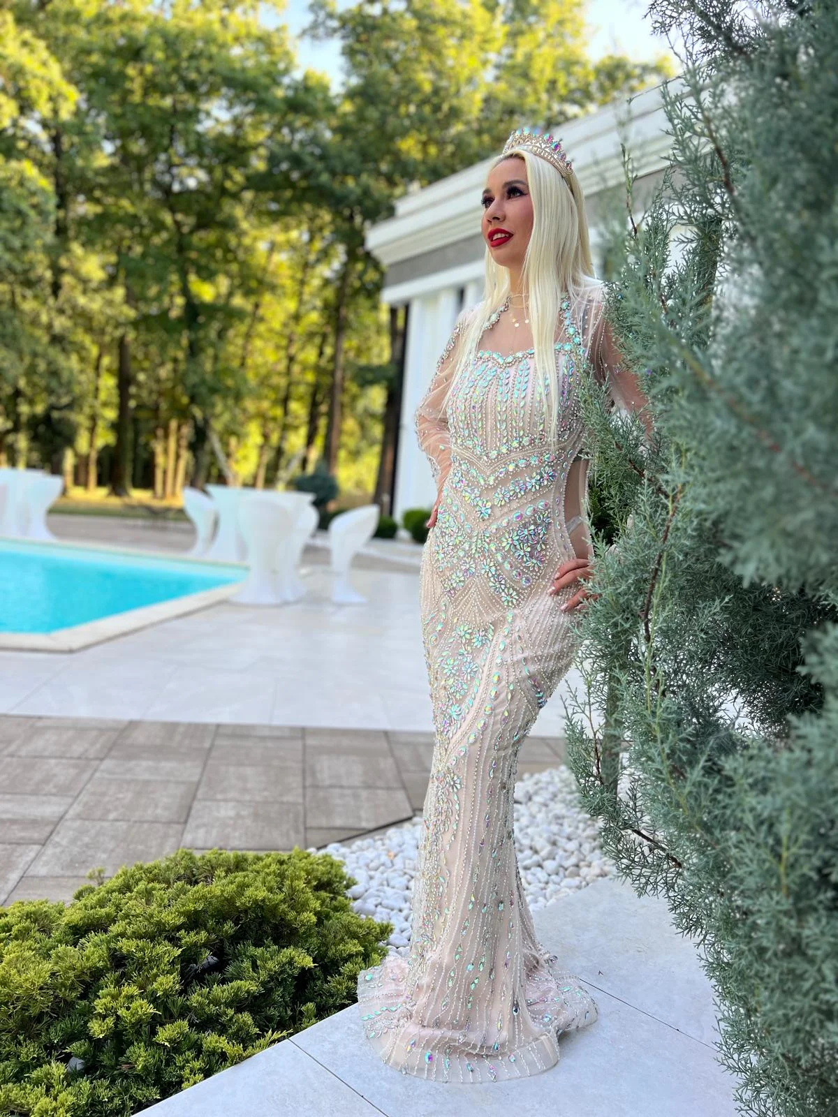 Rochie de seară elegantă din colecția premium Mady Boutique - Boutique rochii lux Timișoara